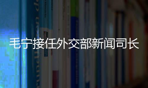 毛寧接任外交部新聞司長，展望未來攜使命赴新的征程