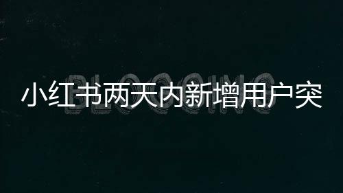 小紅書兩天內(nèi)新增用戶突破七十萬(wàn)大關(guān)，探索社交電商的新疆界