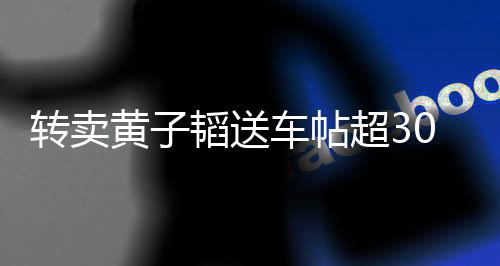 轉賣黃子韜送車帖超30條，揭秘背后的故事